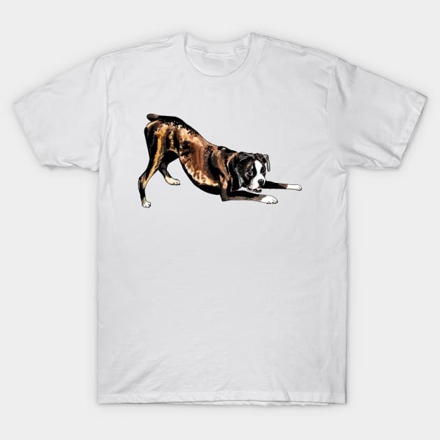 boxer dog T-Shirt by VicaVeresk